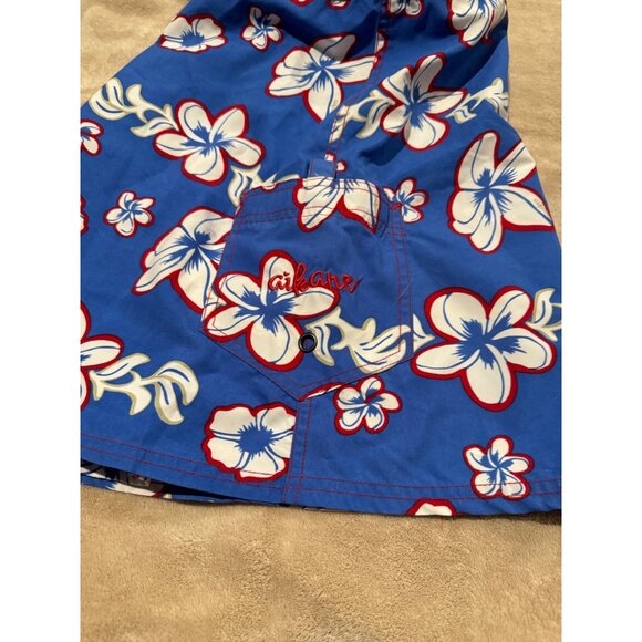 Aikane Surf Company Womens Skirt Blue With White Floral Size Medium - Picture 4 of 8